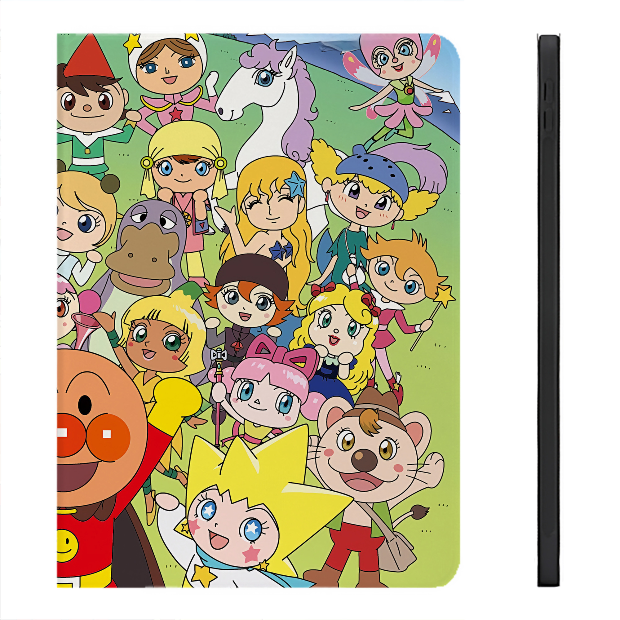 （画像用） アンパンマン Anpanman IPadケース ペンホルダー付き ブックスタイルデザイン